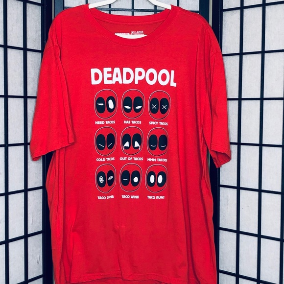 Marvel Other - Deadpool Taco Faces short sleeve t-shirt Men’s XXL